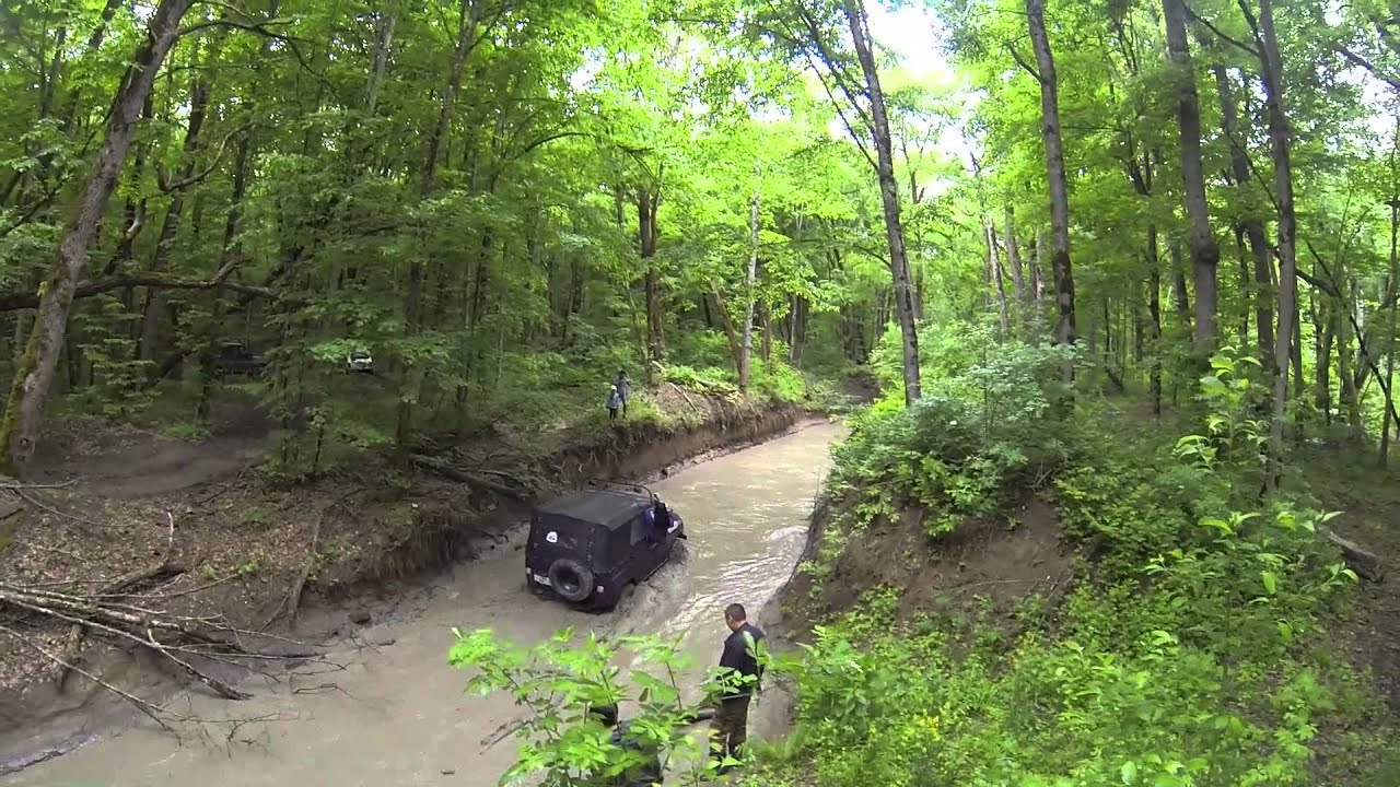 HD 1080. GoPro Hero 3. May 9 2014. Abinsk-Afonka. The Great Patriotic War memory jeep ride.