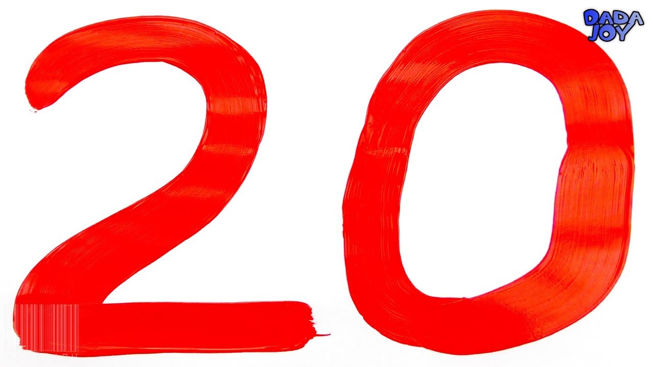Números al 20 para niños|Aprende Colores| Número123
