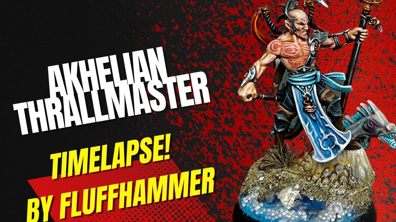 Akhelian Thrallmaster Painting Timelapse - Fury of the Deep Idoneth Deepkin