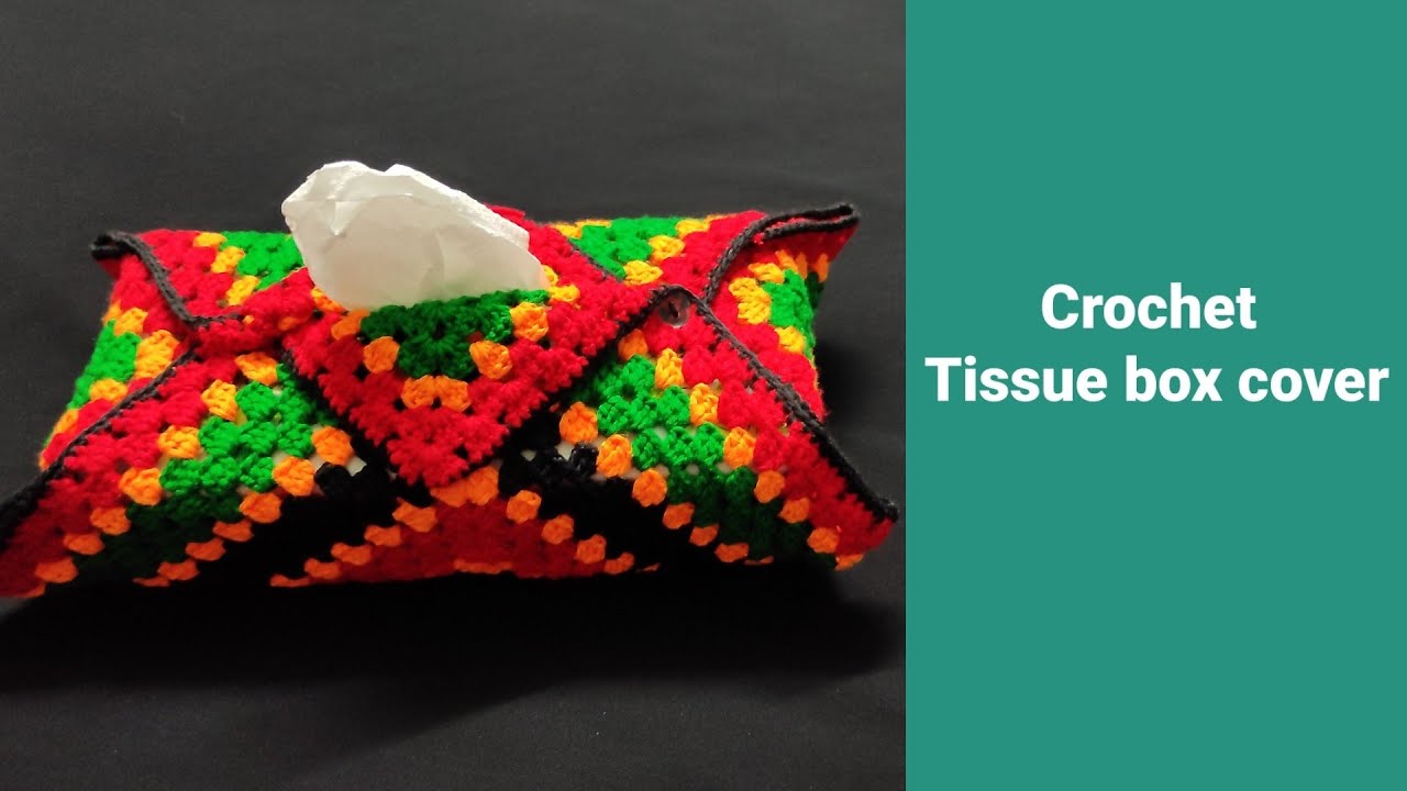 Crochet Tissue Box Cover (English Tutorial)....