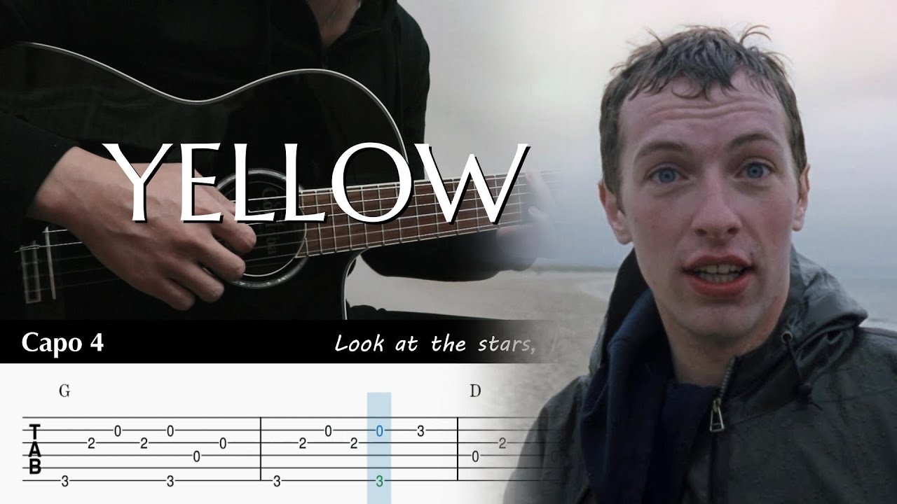 Yellow - Coldplay - Fingerstyle Guitar TAB Chords
