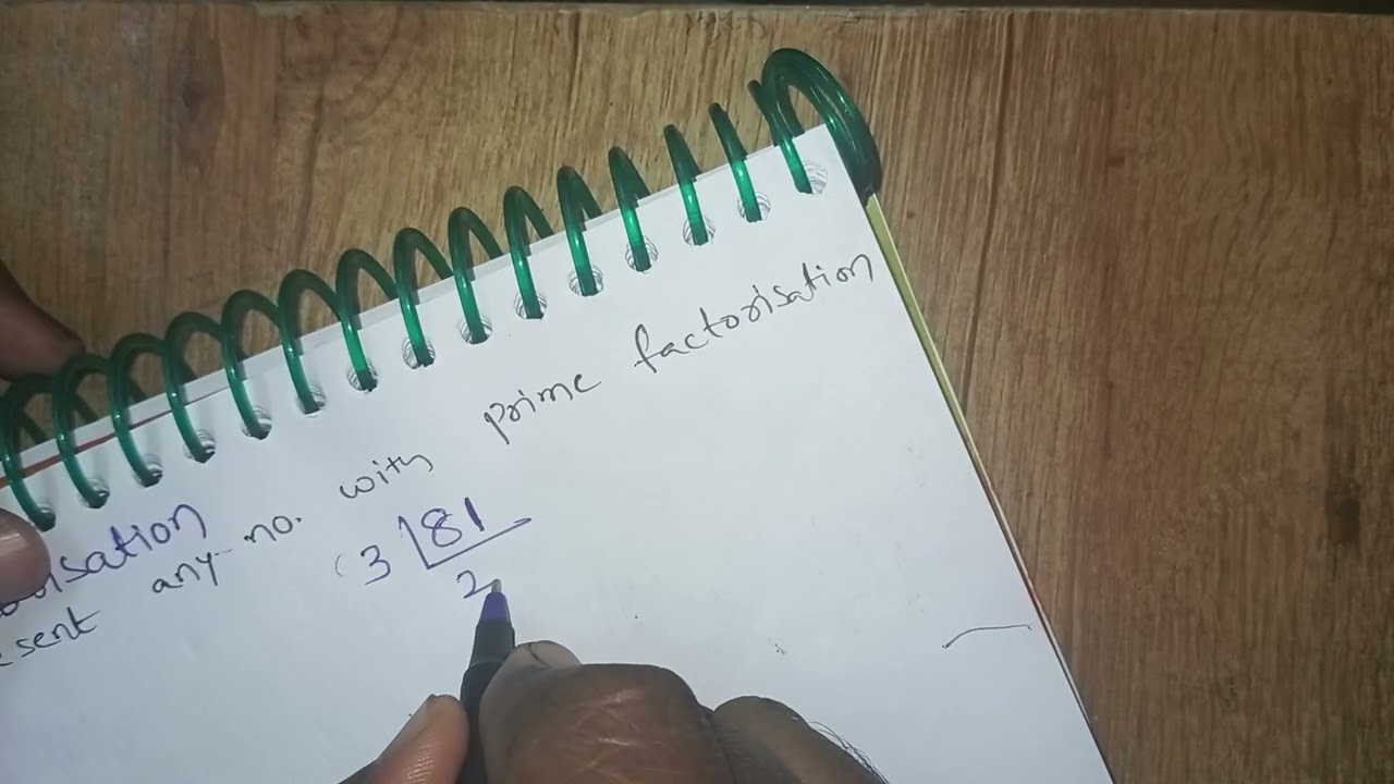 Prime factorization method 