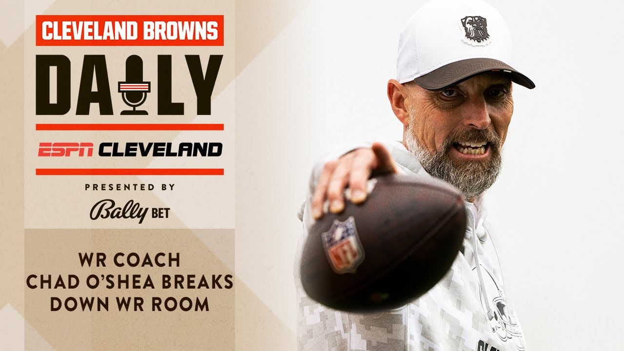 WR Coach Chad O'Shea Breaks Down WR Room | Cleveland Browns Daily