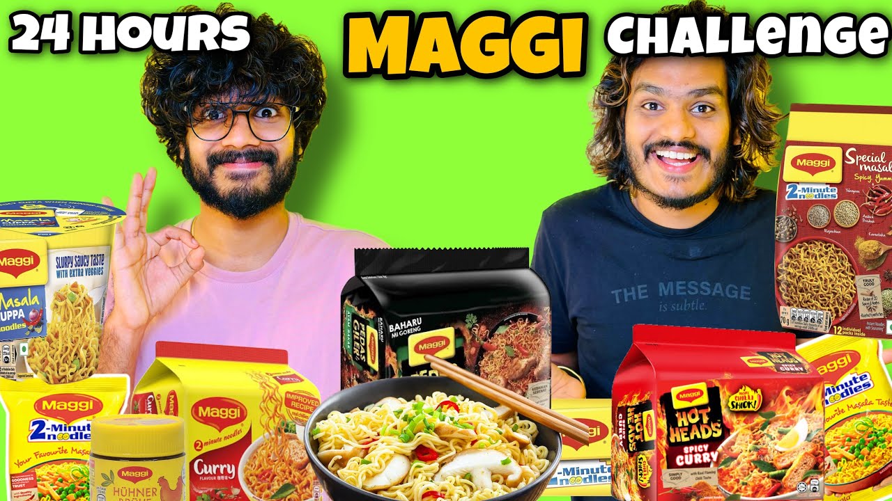 24 HOURS ONLY EATING MAGGI CHALLENGE 🤩