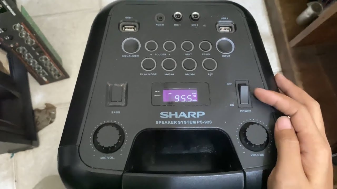 perbaikan #SHARP SPEAKERPORTABLE PARTY SYSTEM #PS920