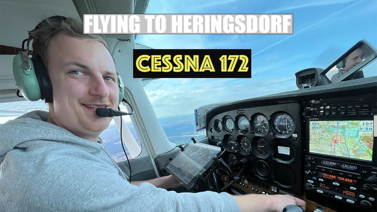 FLYING A CESSNA 172 TO HERINGSDORF (EDAH) |&nbsp;APPROACH & LANDING | D-EDVC