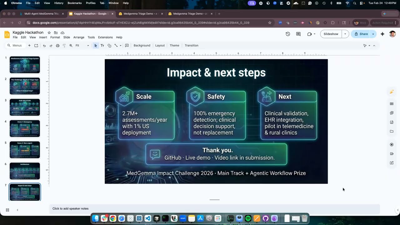 Multi-Agent MedGemma Triage
