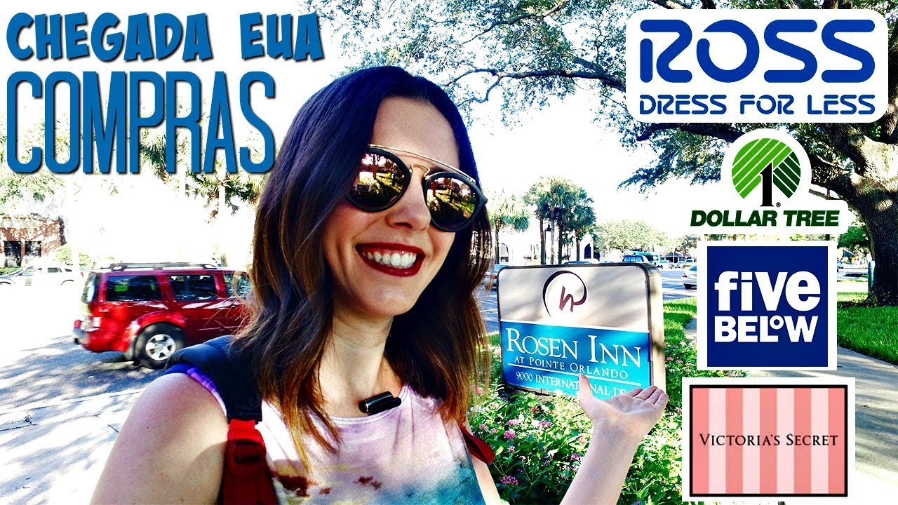 CHEGADA nos EUA | Hotel ROSEN INN e compras: ROSS, DOLLAR TREE, FIVE BELOW e POINTE ORLANDO