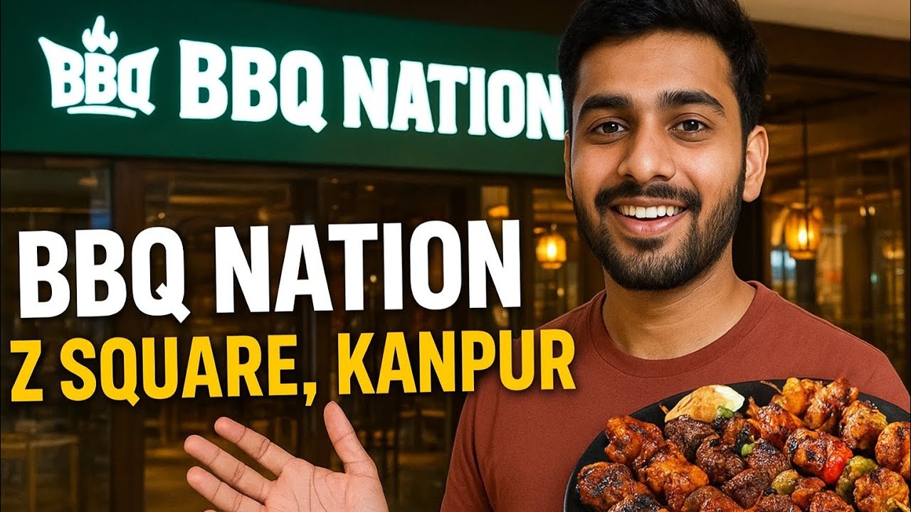 BBQ Nation Z Square Kanpur | Full Food Review & Outlet Tour 🍴🔥#minivlog #photography .