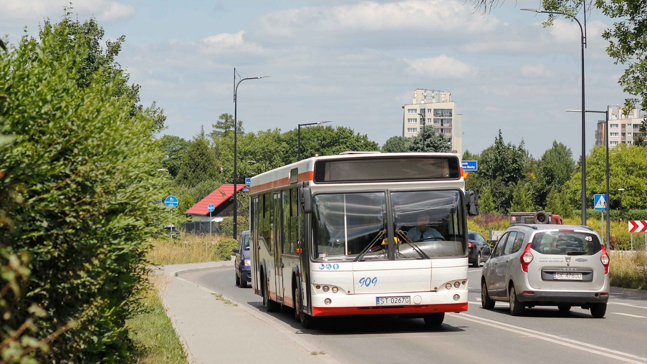MAZ 103.465 #909 - Irex Świętochłowice (Przejazd, 155) ♪ Voith ♪ [*]