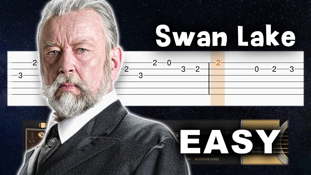 Tchaikovsky - Swan Lake - EASY Guitar tutorial (TAB)