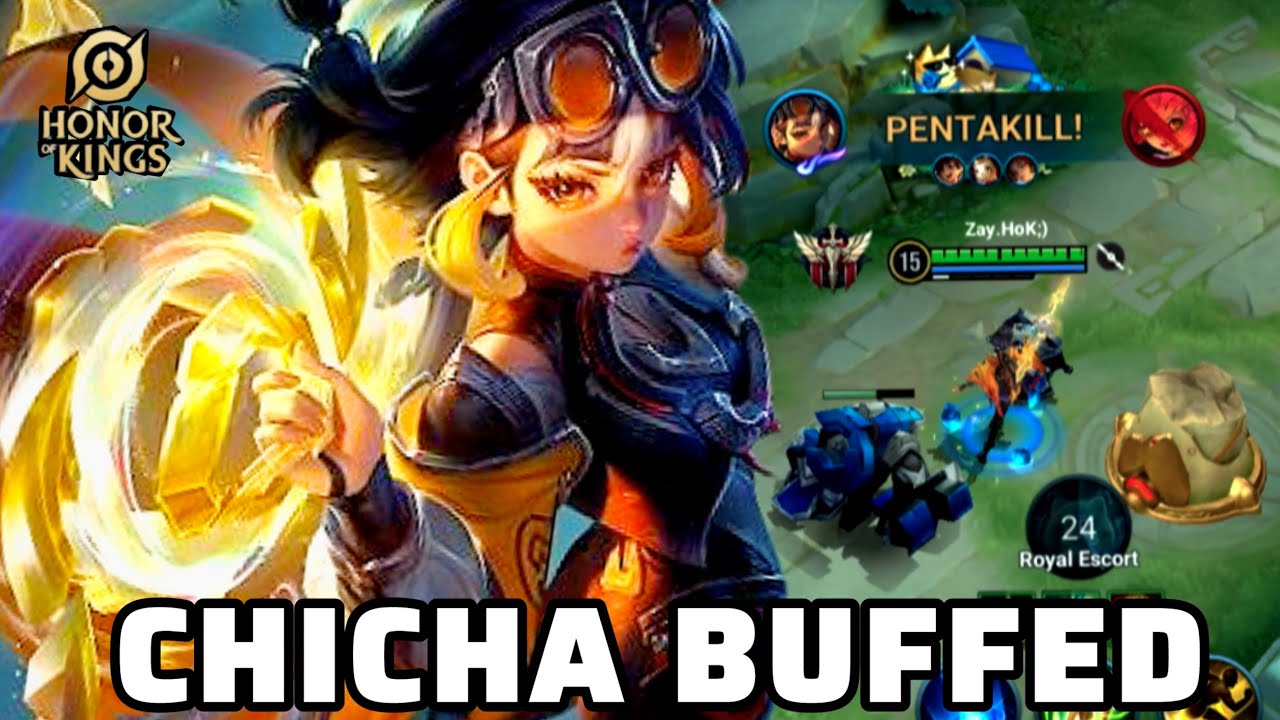 HOK: NEW HERO CHICHA BUFFED GAMEPLAY | HONOR OF KINGS | ZAY HOK 