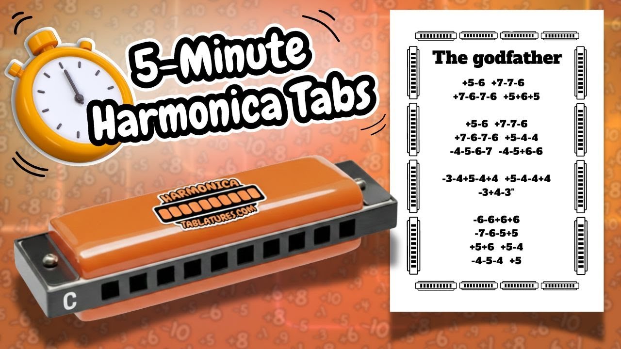 THE GODFATHER | HARMONICA TABS [ON SCREEN] DIATONIC C