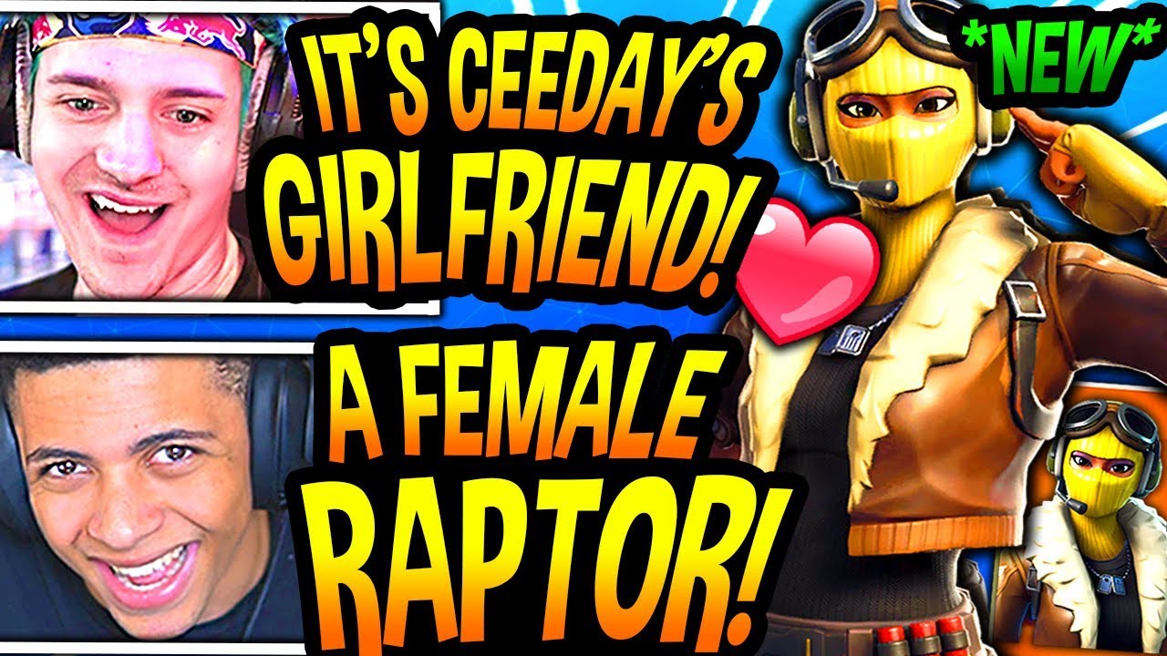 STREAMERS REACT TO *NEW* FEMALE RAPTOR SKIN! (CEEDAYS GIRLFRIEND!) *LEGENDARY* Fortnite EPIC Moments