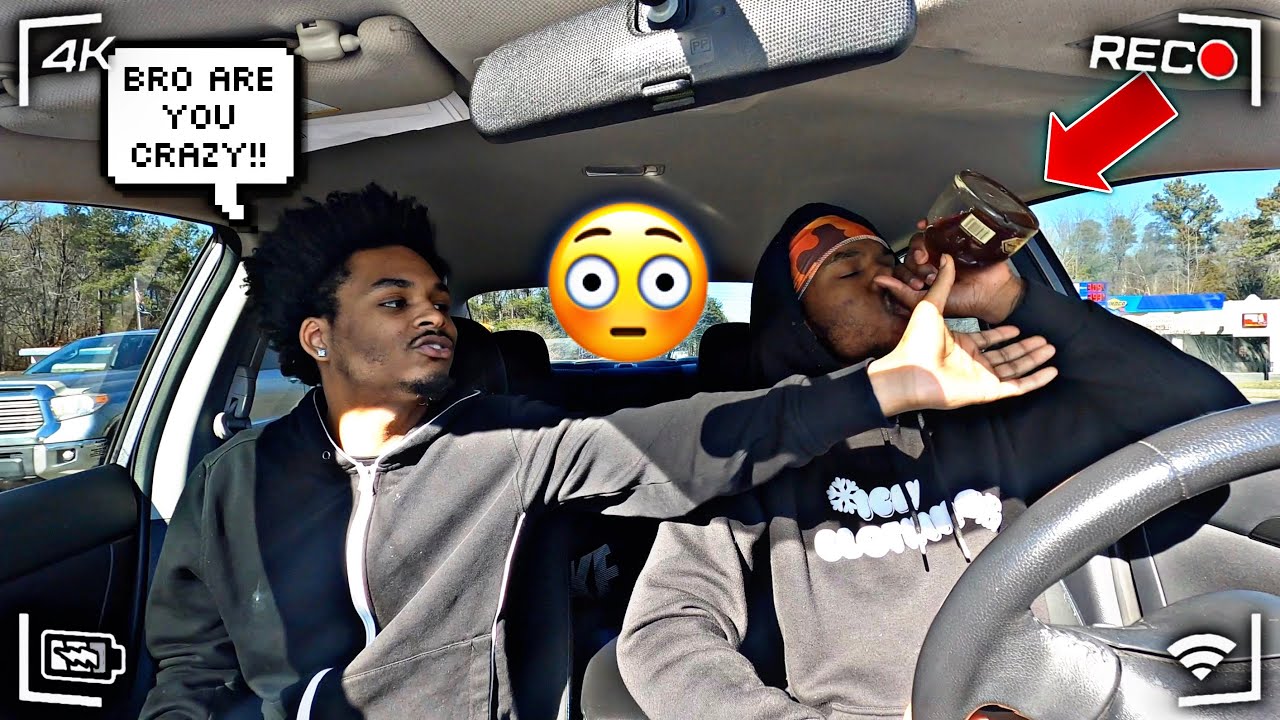 I CHUGGED The ENTIRE BOTTLE To See His Reaction… HE WAS SCARED!
