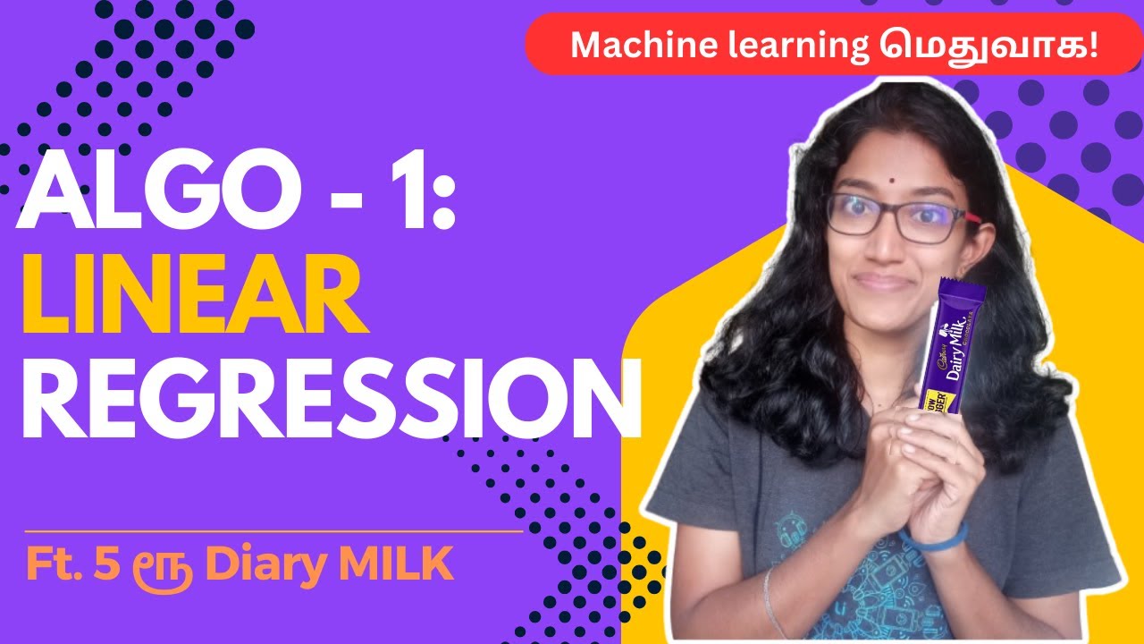 Linear Regression with all Maths formulas explained in தமிழ் #machinelearning #datascience