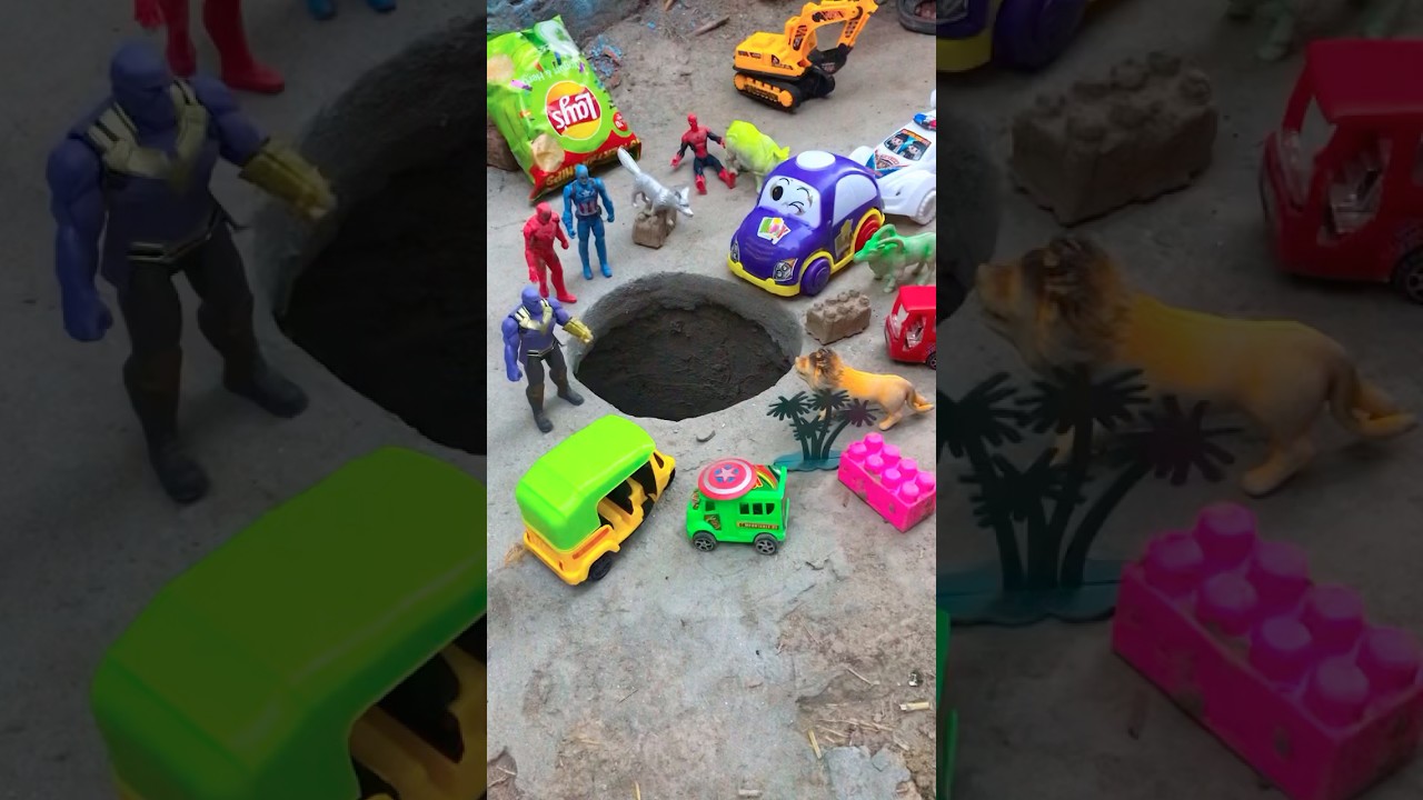 Pushing jcb car 🚙 Auto rakshaw Super hero 🦸&zwj;♀️ #Car #Toys#Rctoys #remotecontrolcar