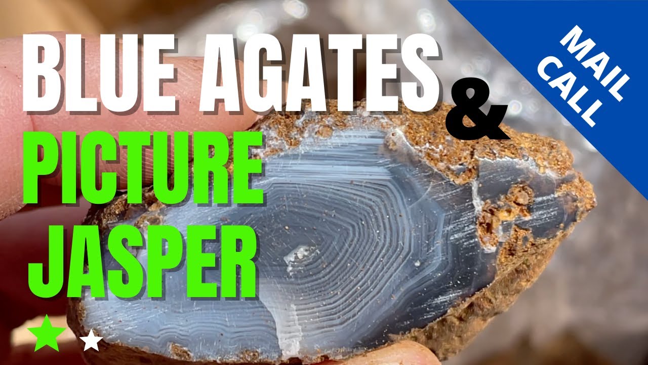 BLUE AGATES, Picture Jasper - Mail Call for KatyDid ROCKS!