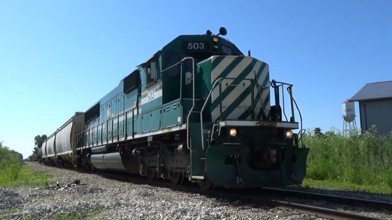 Chasing an SD50 on the Illinois Railway!