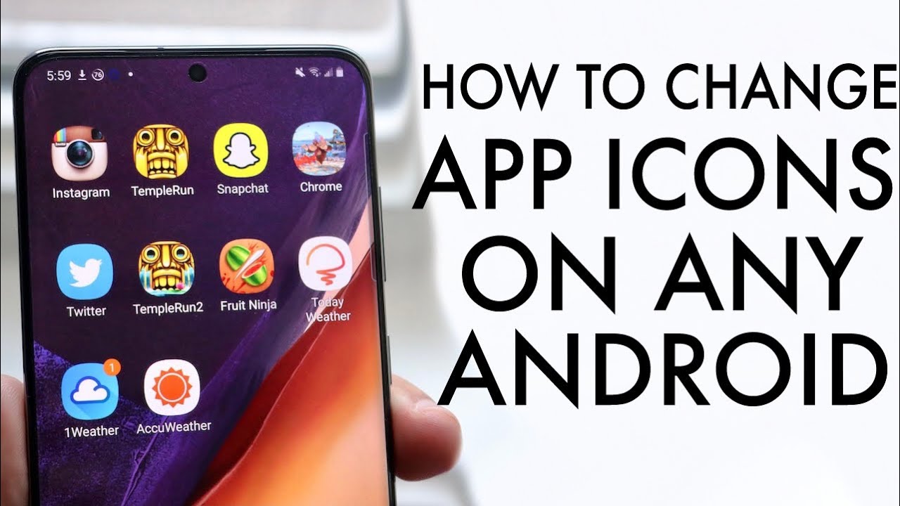 How To Change App Icons On Any Android! (2020)