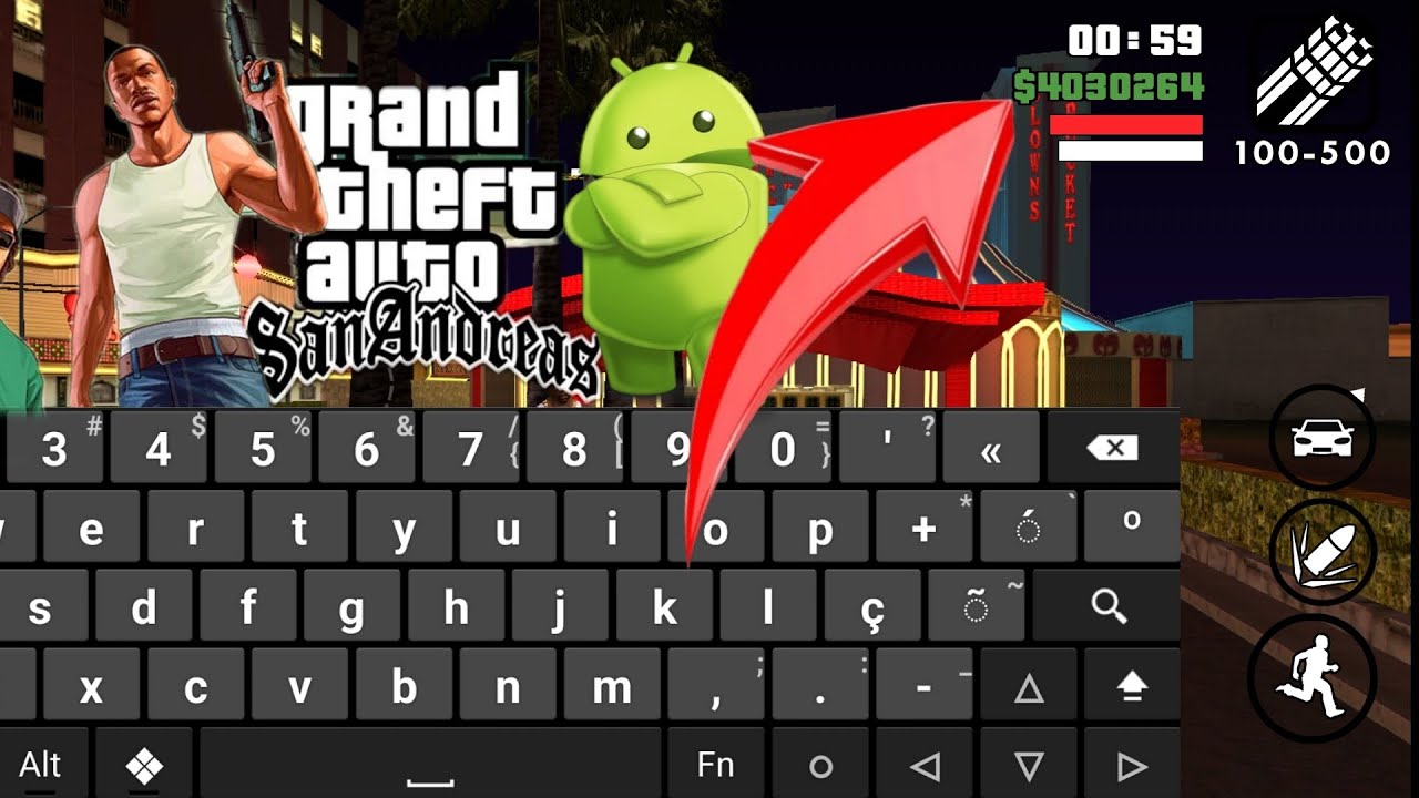 Como abrir o Hacker keyboard para fazer códigos no GTA San Andreas. Maneira fácil e rápida !!