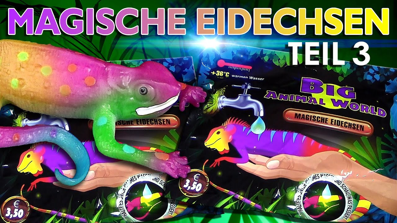 Big Animal World - Magische Eidechsen - Farbwechsel Test - Teil 3 - Magic Lizards Unboxing