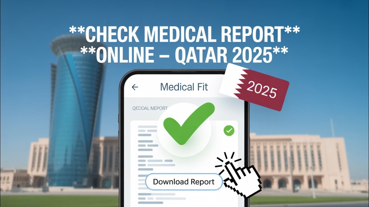 কাতার মেডিকেল রিপোর্ট চেক 2025 HOW TO CHECK QATAR MEDICAL TEST REPORT BY ONLINE 2025