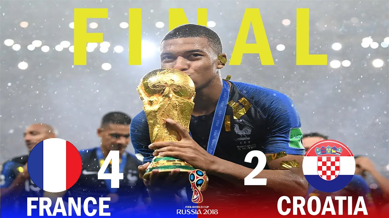 FIFA World Cup Final 2018 France vs  Croatia 4x2 All Goals & Highlights
