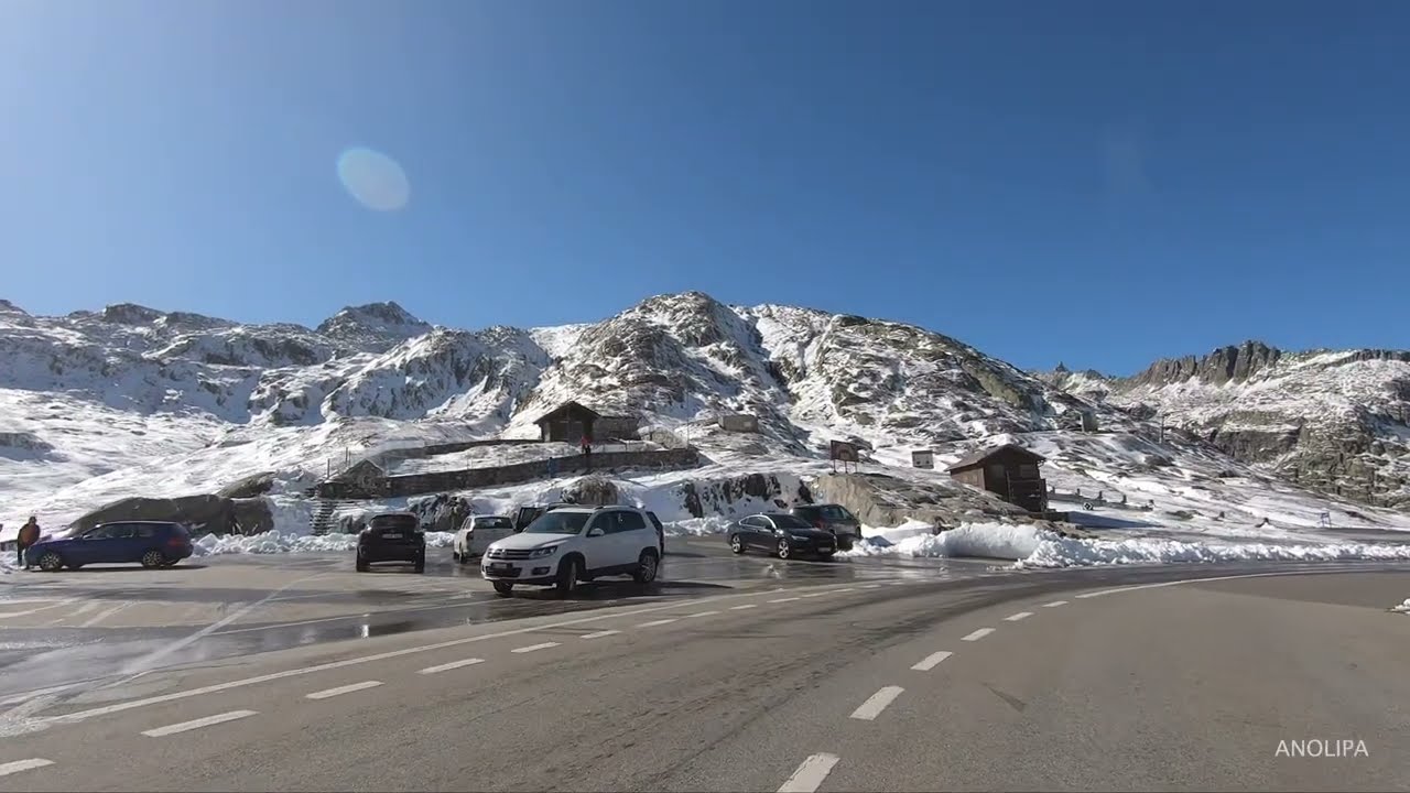 Obergoms - Driving 🇨🇭 SWITZERLAND - Grimselpass, Gletsch, Totensee, Planggerli