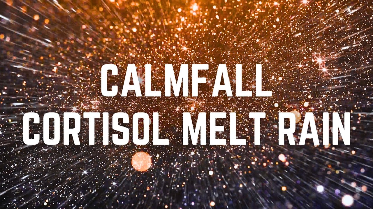 CALMFALL CORTISOL MELT RAIN | 12 Hours | Black Screen | No Midway Ads | Sleep/ Calm Anxiety/ Focus