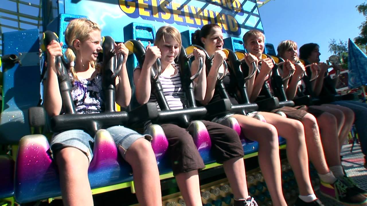 Freizeitland Geiselwind - T-Rex Tower (Onride) HD 2011