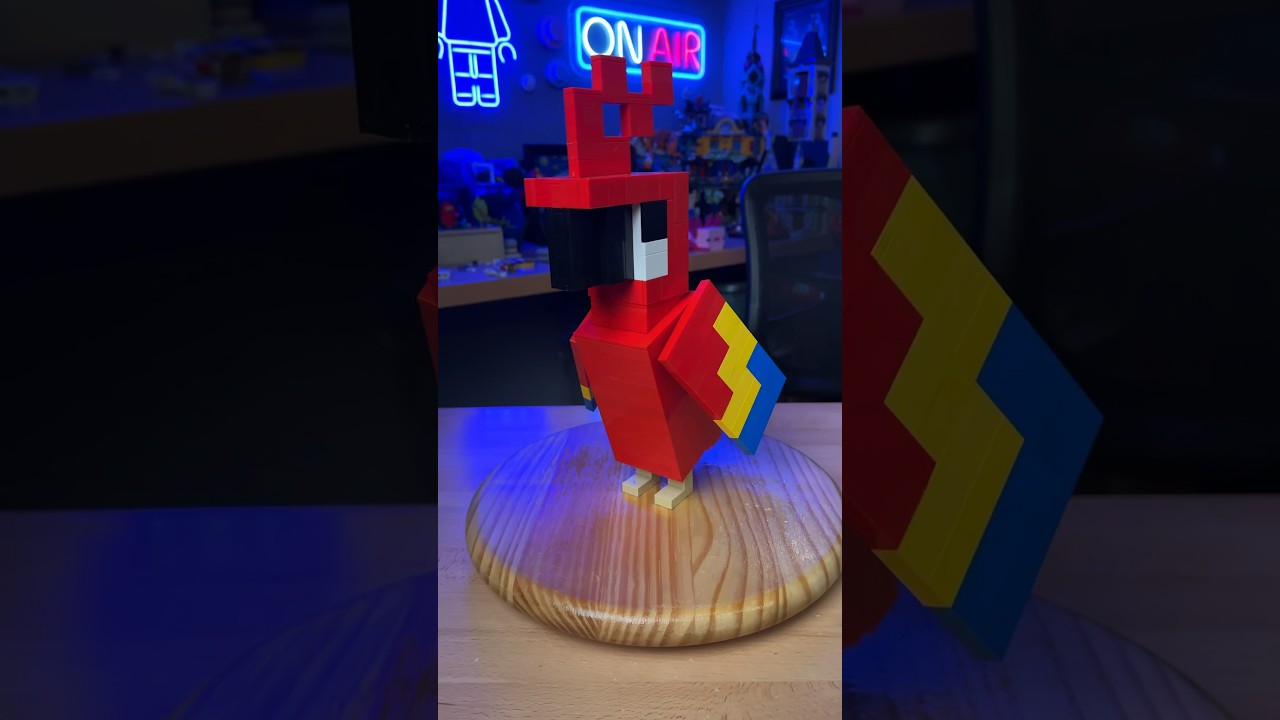 How to build a LEGO Minecraft Parrot like a pro&hellip; #shorts