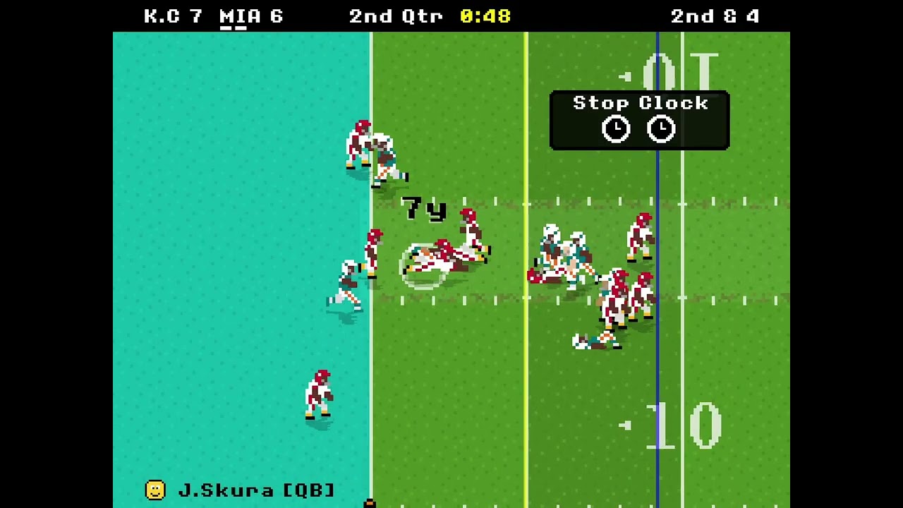 Kanas City Chiefs vs. Miami Dolphins(Retro Bowl)