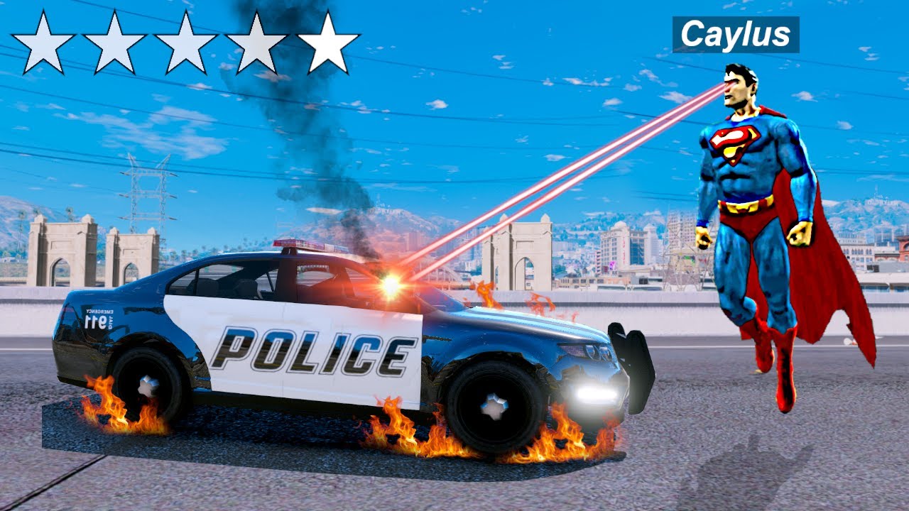 Играем за СУПЕРМЕНА в GTA 5! (Супергеройские моды)