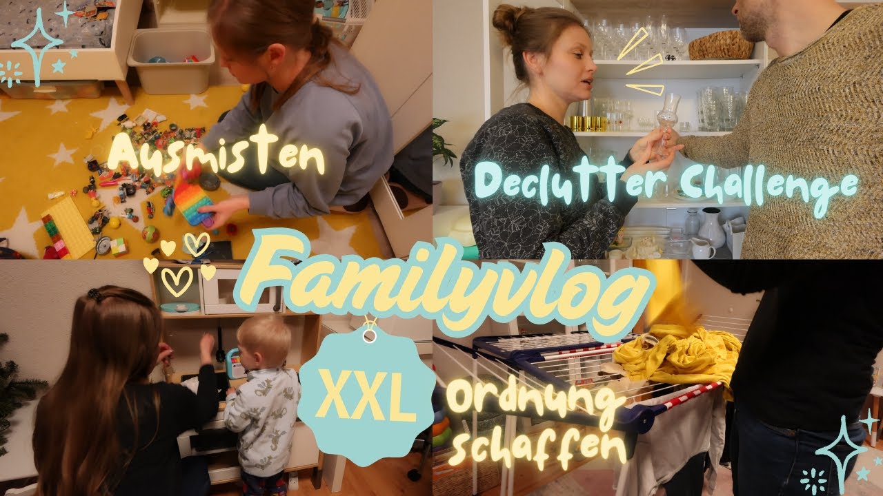 XXL Familyvlog Großfamilie | Aufräumen, Ausmisten & Challenge 🔥