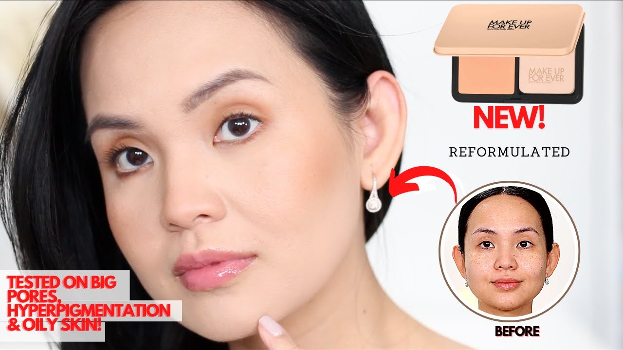 NEW 🔥 MAKEUP FOREVER HD Skin Matte Velvet Powder Foundation | Oily Skin Review + 8hr wear test