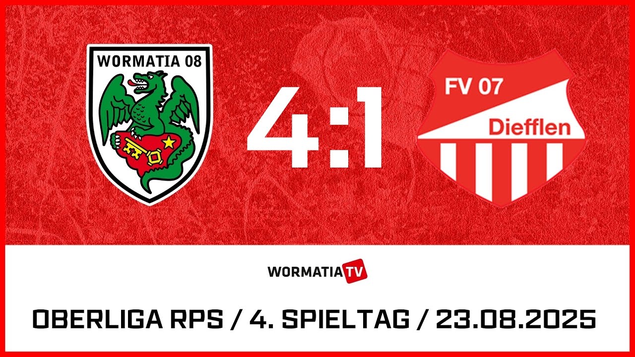 Highlights Wormatia Worms vs FV Diefflen 4:1 (23.08.2025)