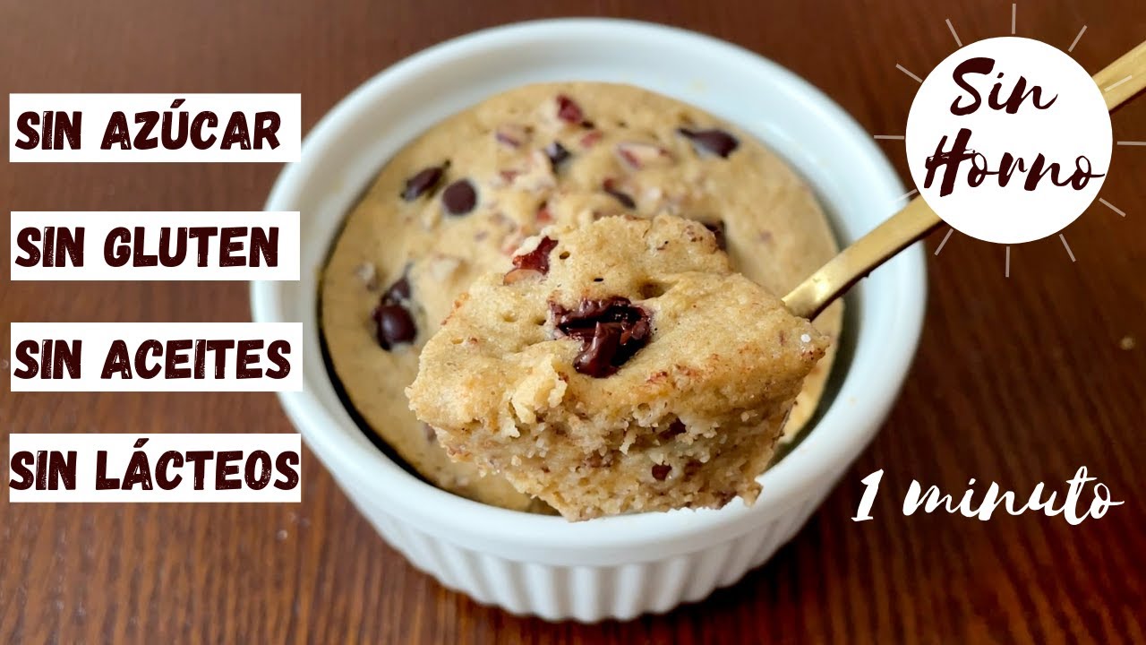TORTA de BANANO 😍 de 3 Ingredientes - SIN HORNO | Mugcake Esponjoso y Saludable