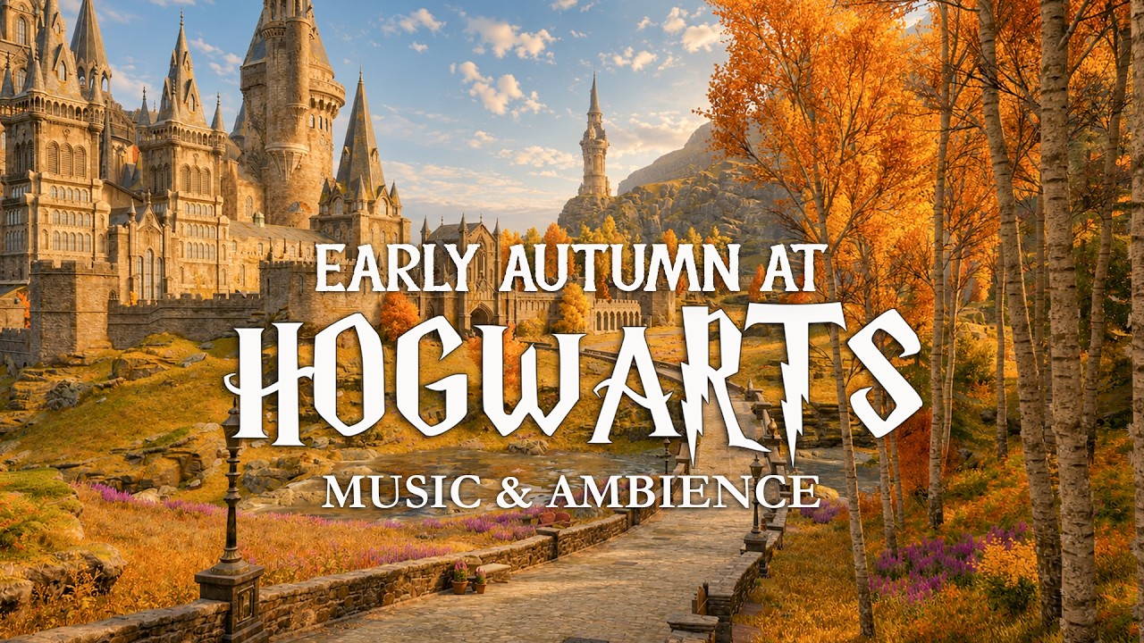 Early Autumn in Hogwarts | Calming Harry Potter Music & Fall Ambience