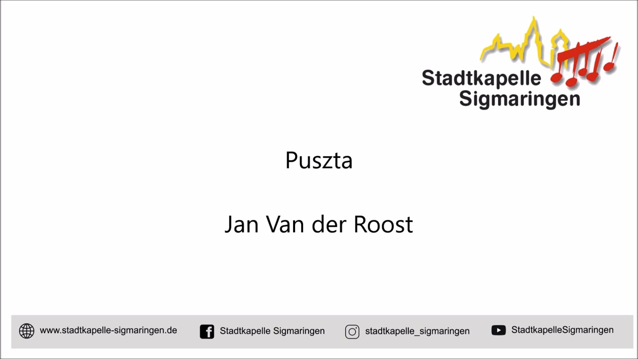 Puszta (Jan Van der Roost) - Stadtkapelle Sigmaringen