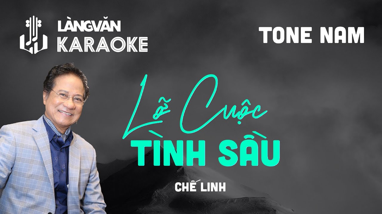 KARAOKE | Lỡ Cuộc Tình Sầu | TONE NAM | Chế Linh | Official Làng Văn