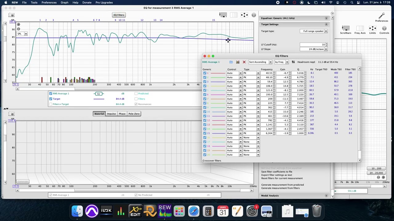 REW - Correction EQ