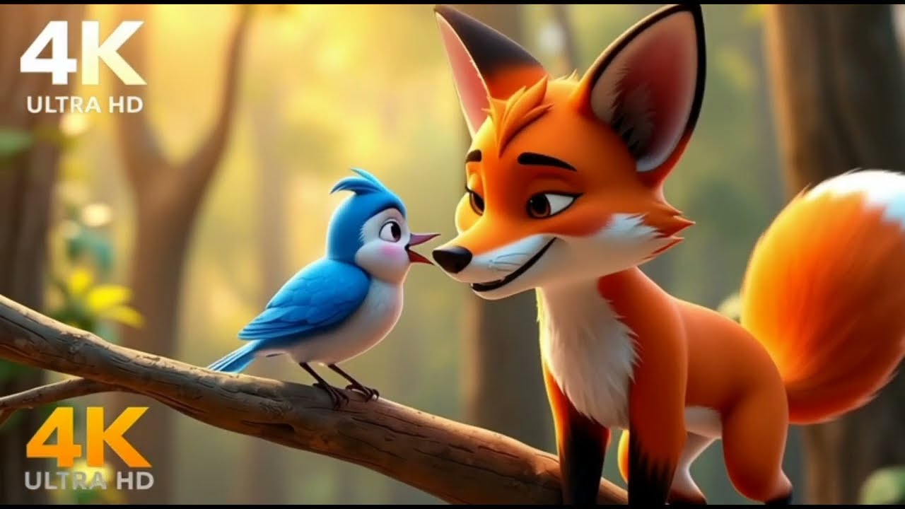चिड़िया 🐦 और लोमड़ी 🦊 की चालाकी भरी कहानी | बच्चों की नैतिक कहानी | #MoralStory #HindiStory