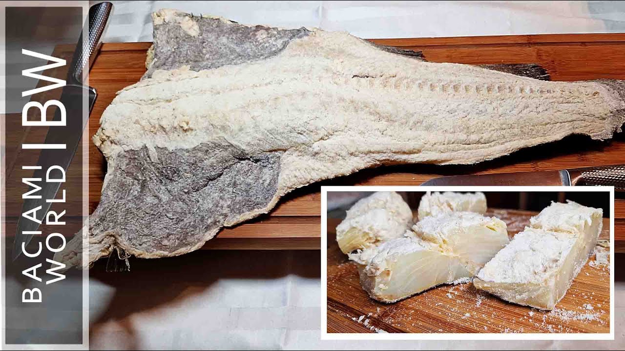 Baccalá vorbereiten, einweichen, felitieren. Baciami World Recipes #baccala #stockfisch #entsalzen