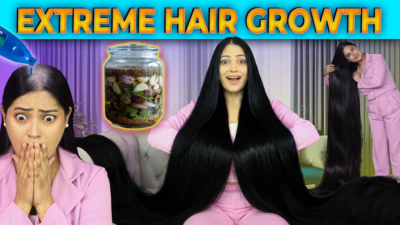 Most Powerful DIY For Massive Hairgrowth 🙆‍♀️ I Applied Few Drops Of This And Results were Shocking 