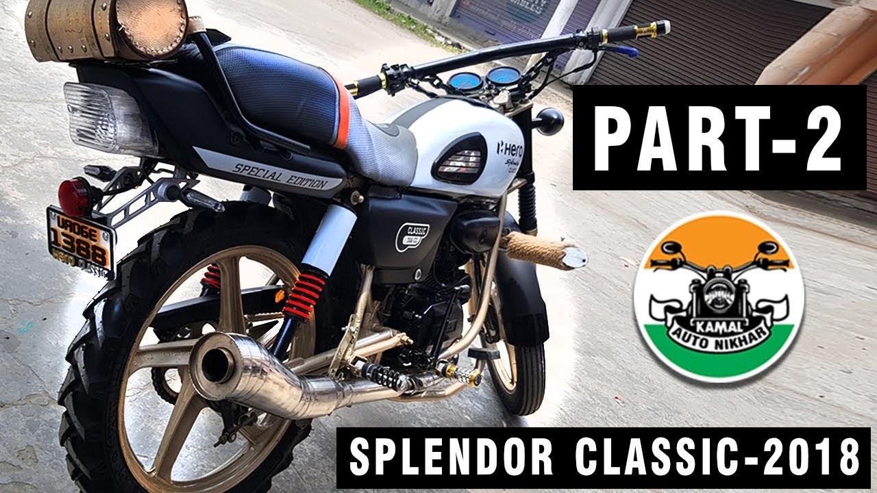 Hero Splendor Modified Into Classic Model |  PART -2 | by kamal Auto Nikhar