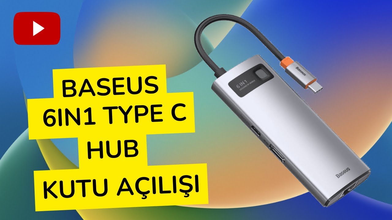 TÜRKİYE'DE İLK! Baseus 6in1 Type-C Hub Kutu Açılışı ve İlk İzlenimler