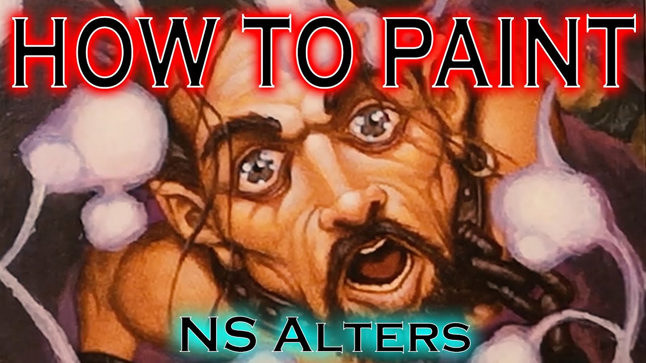 How to Paint Daze - MTG Card Alters