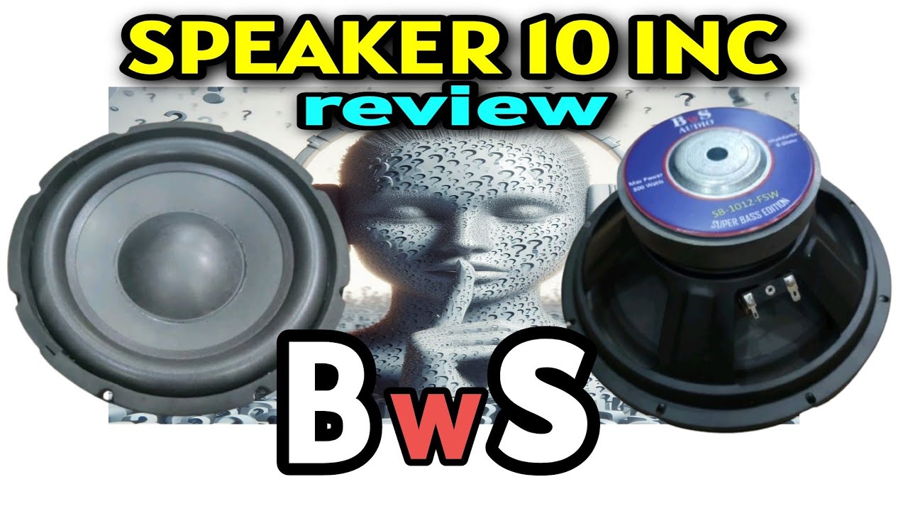 Speaker 10 inch merk BwS Super Bass Edition