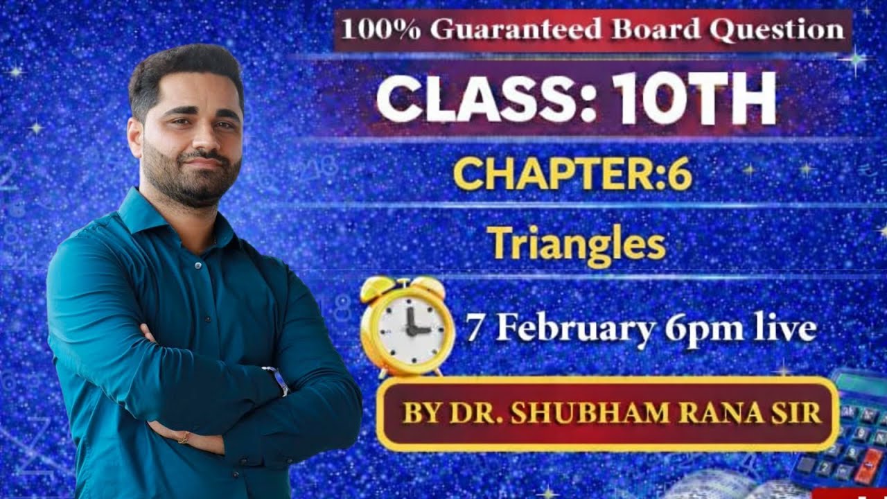Class 10 Maths Chapter 6 Triangles